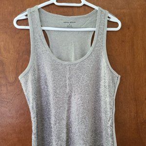 4 for $28 - DKNY Jeans - Gray Sequins Racer Back Tand Top - Women’s size Medium